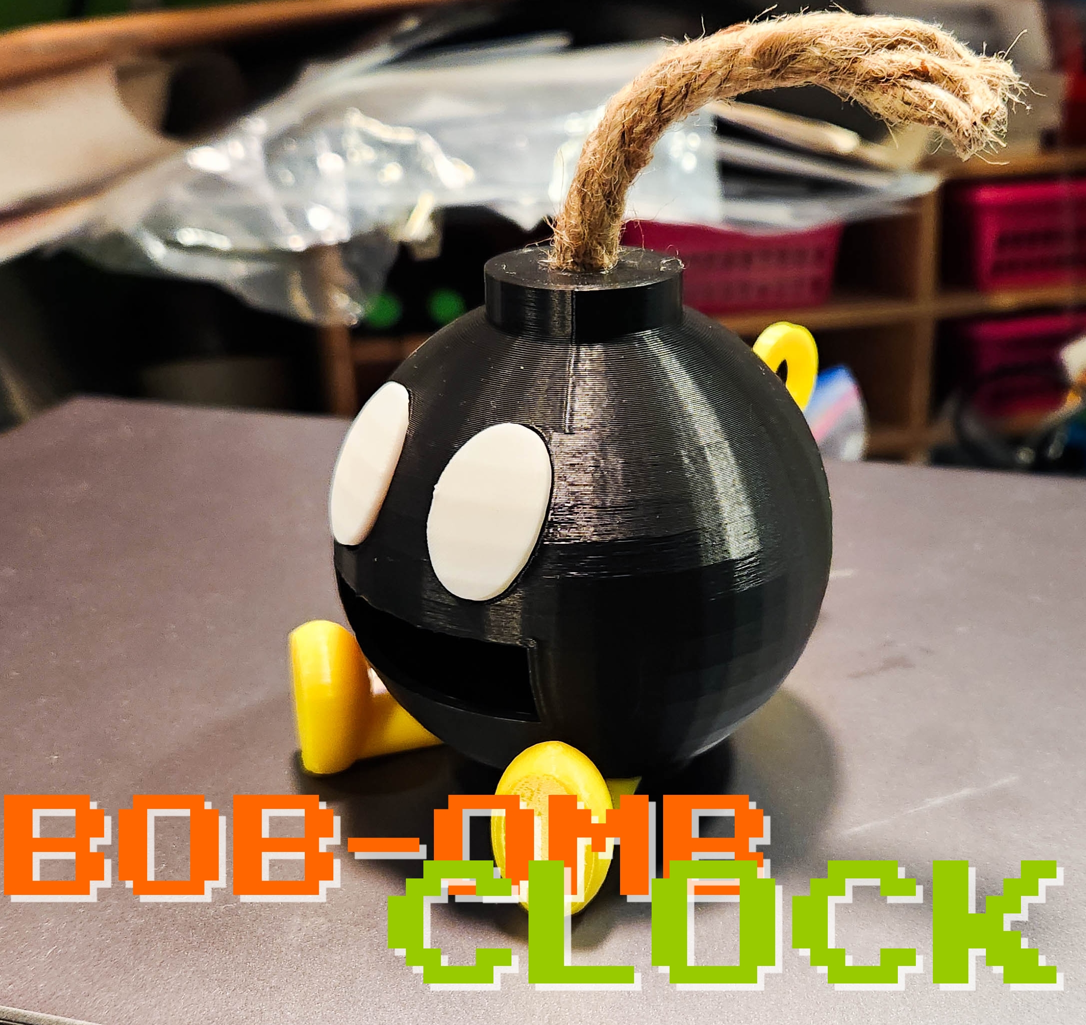 Bob-omb Clock nintendo mario Clock Bomb