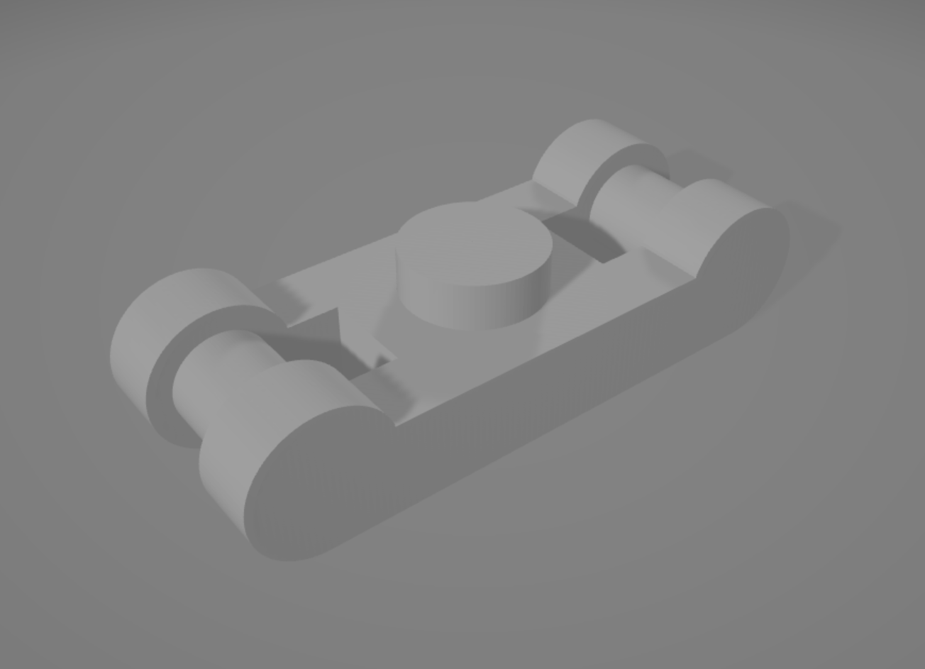 Lego Compatible (78257.dat) Plate 1 x 1 with Bar Handles on Ends