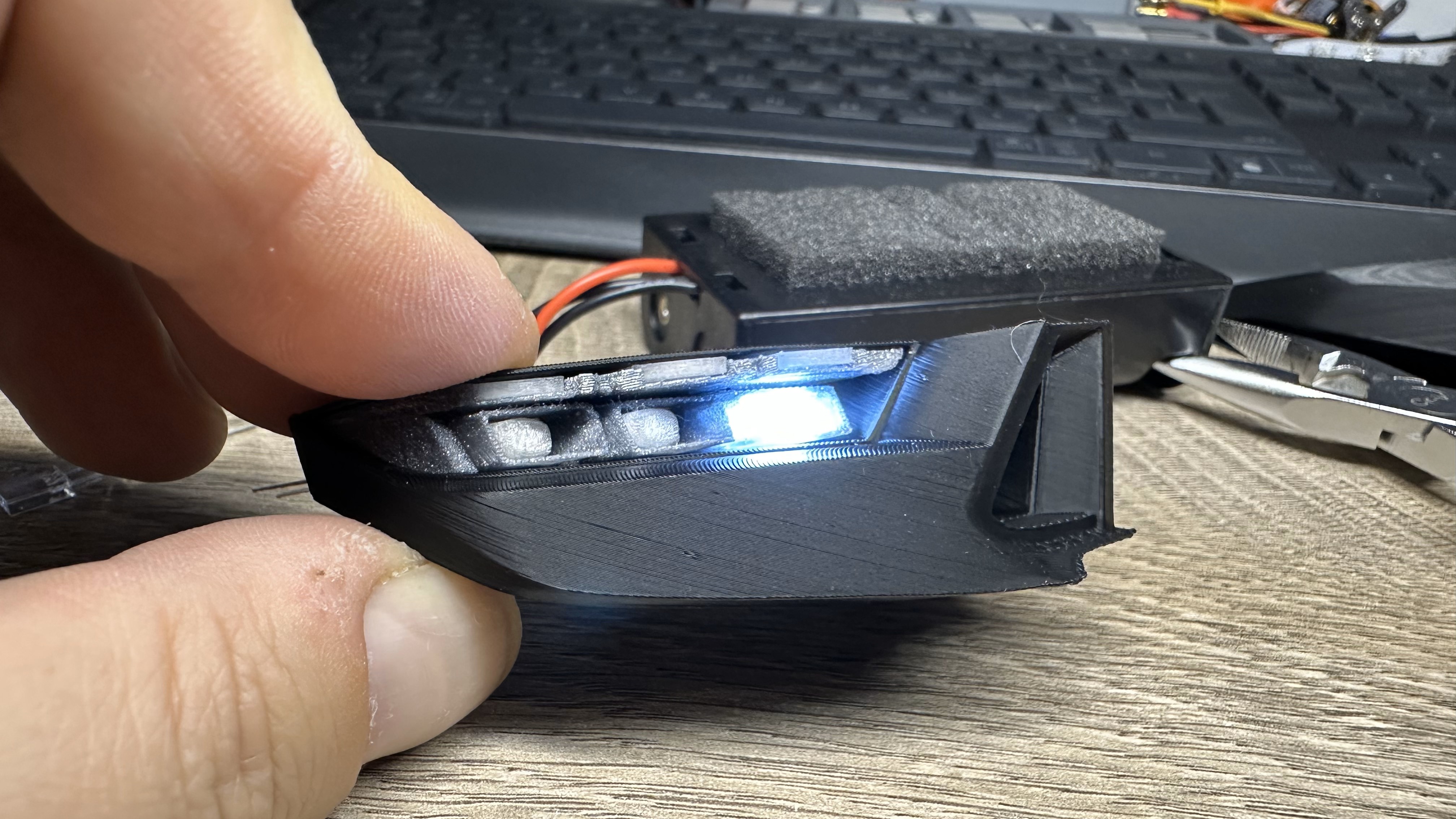 Front LED lights for 1/10 Mustang Dark Horse RC Car