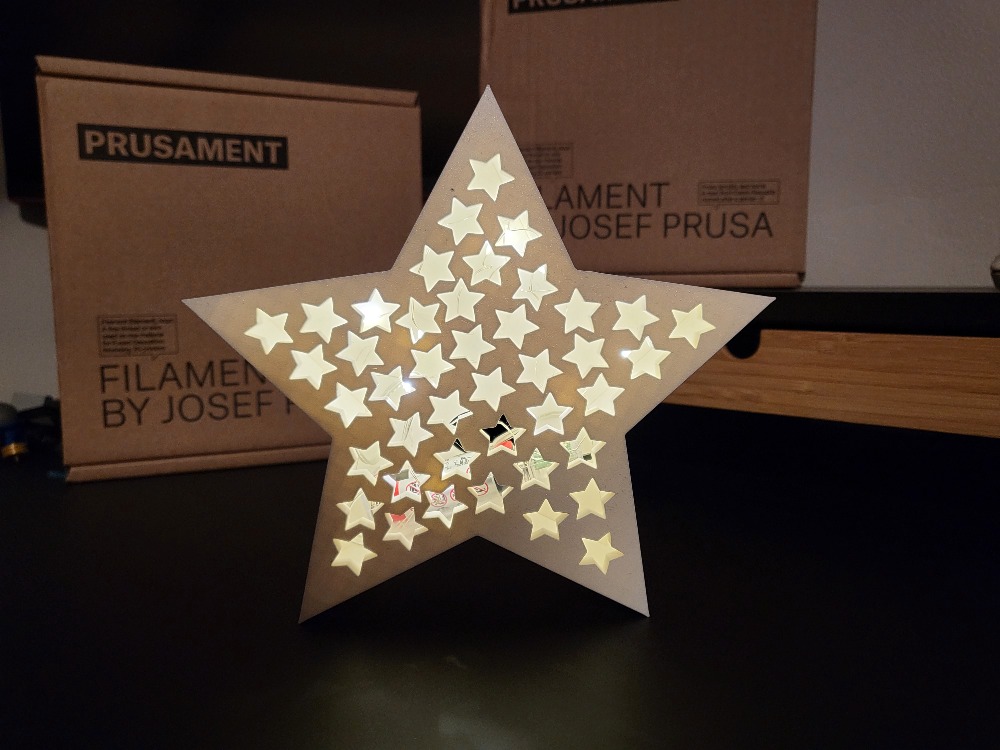 BIG XMAS STAR (EASY TO PRINT)