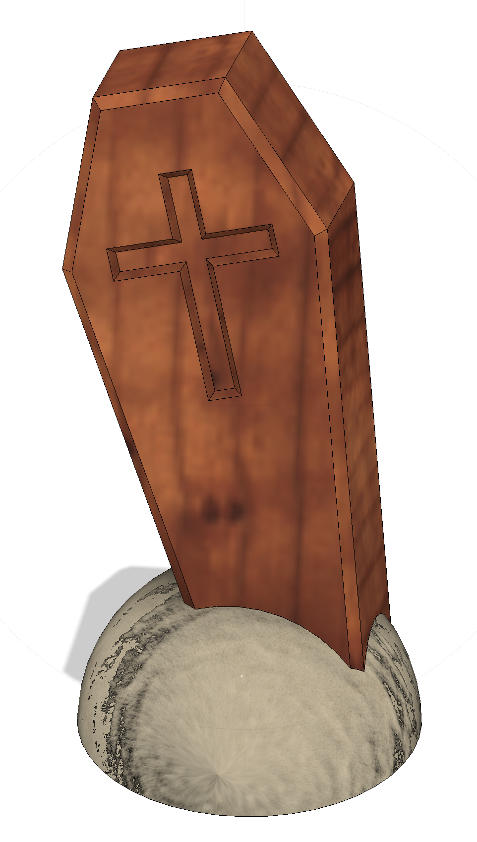 15min Vase Mode Coffin Halloween Decoration 3D model by Baxerus