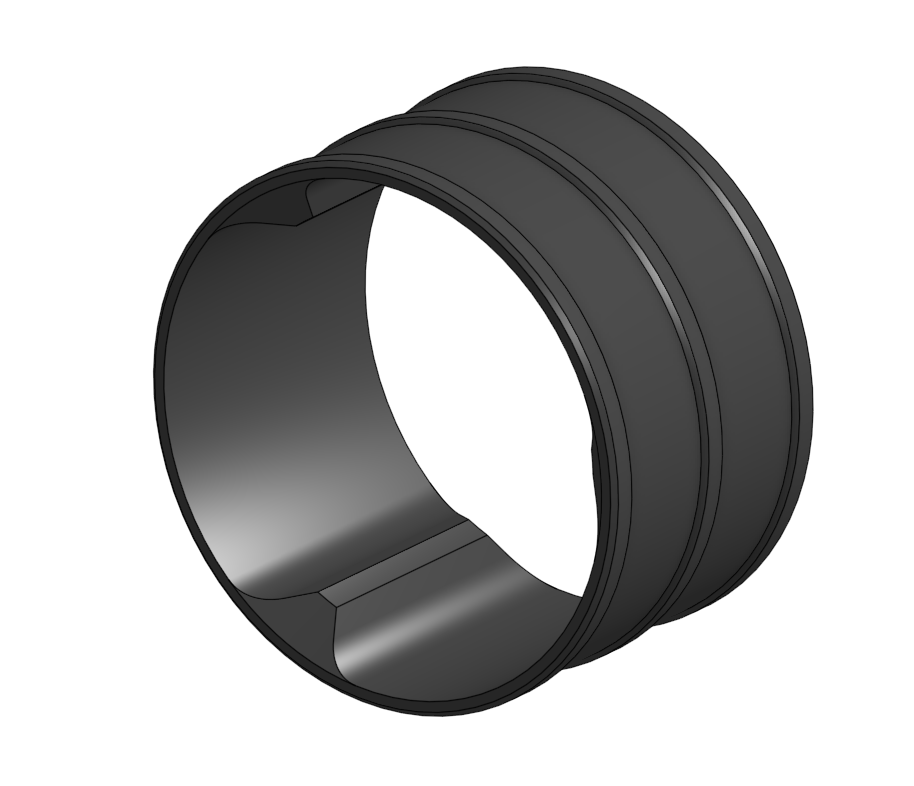 4 in coupler to joint flexible aluminum ventilation ducts