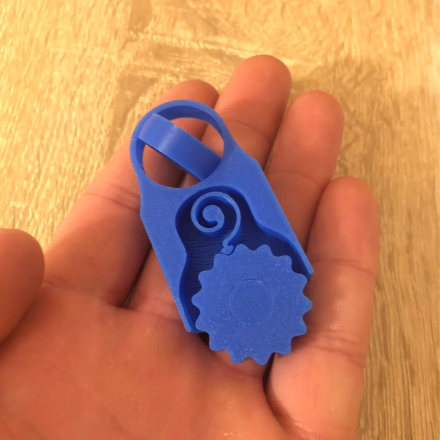 Fidget Clicky Gear & Gyro Ring