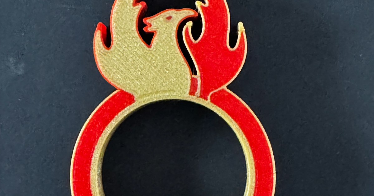 Rond de serviette Phoenix by 3DPrint68 Download free STL model