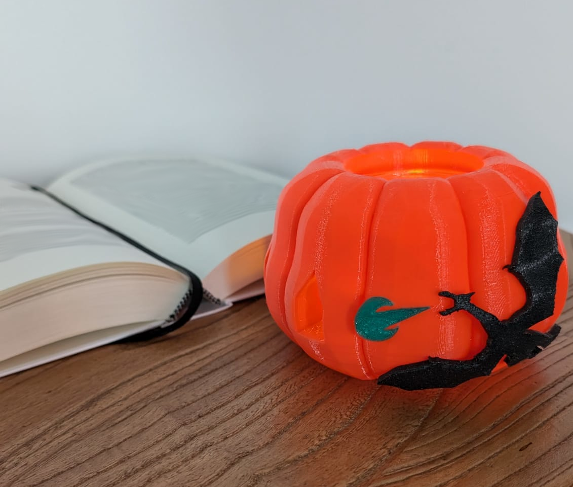 (Single Material) Pumpkin LED tea light holder - dragon's vengeance