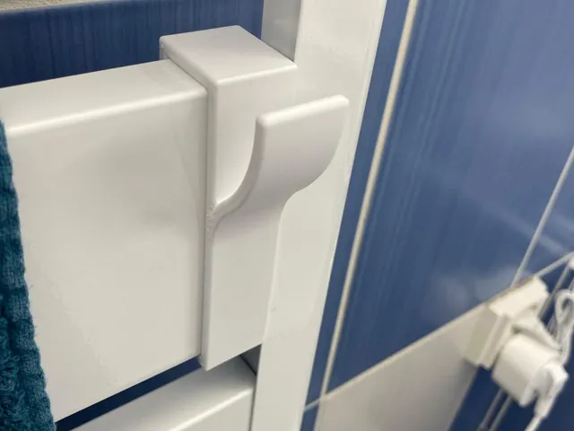 Radiator towel hook