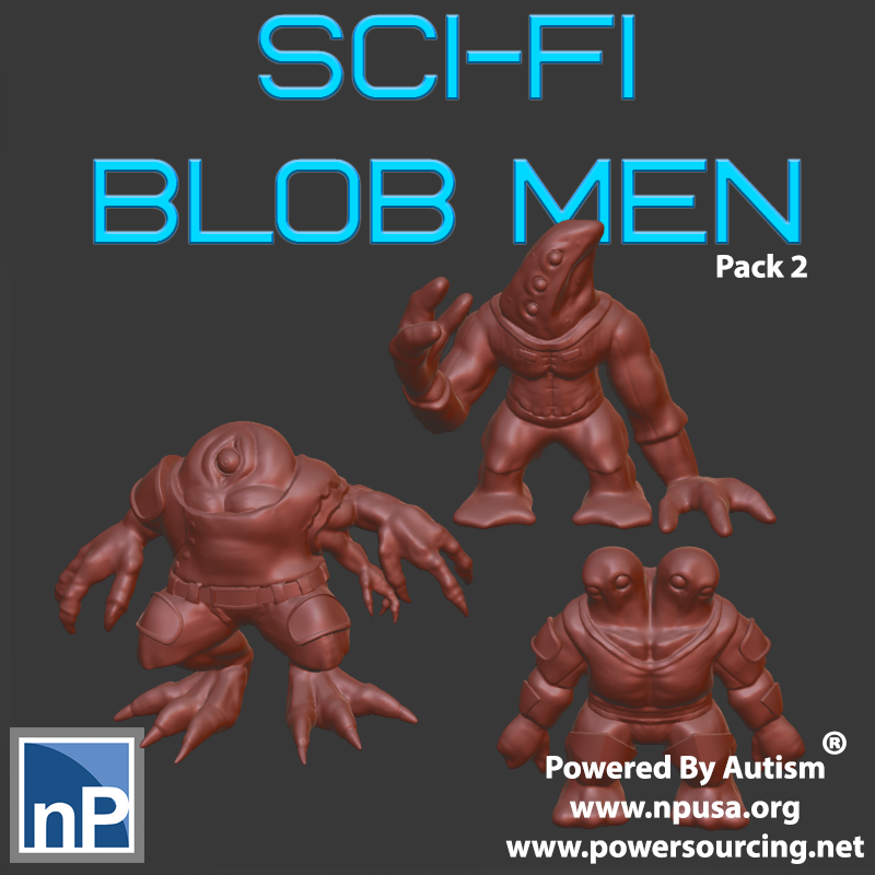 Sci-Fi Blob Men, pack 2
