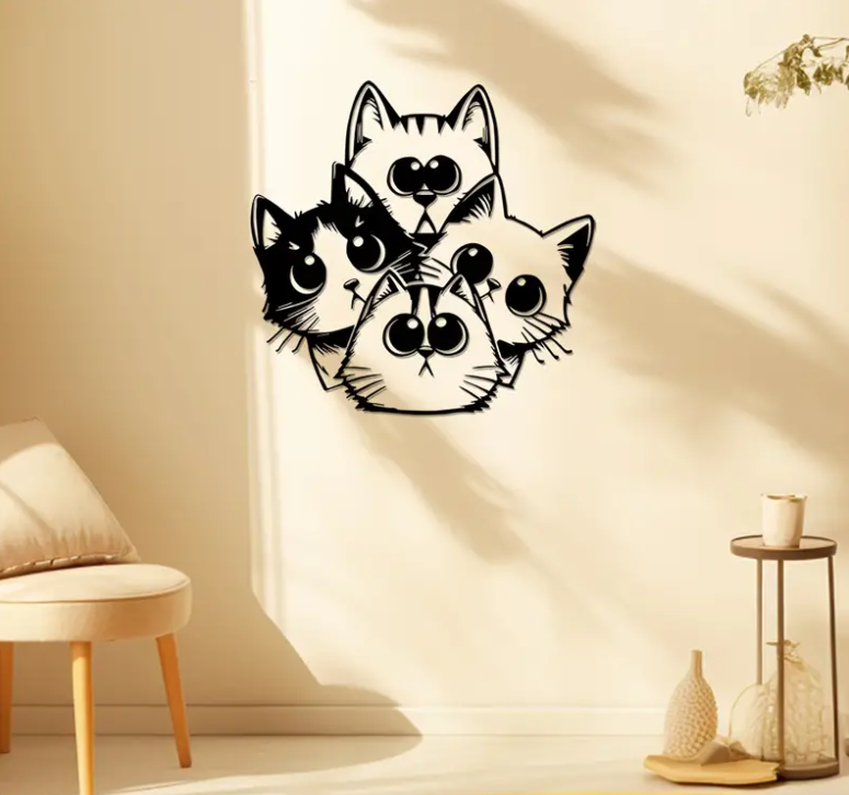 Charming Cat Wall Art