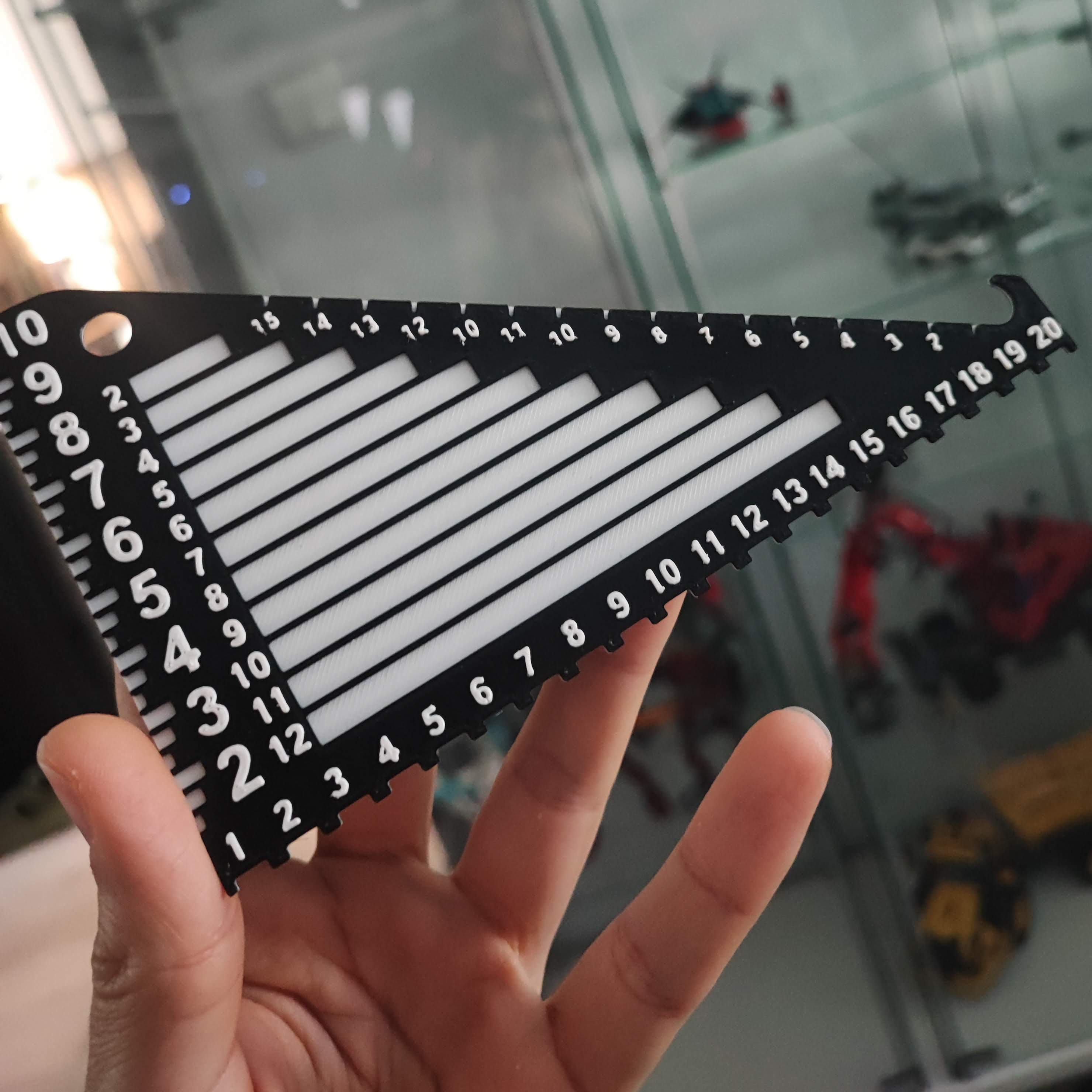 Ruler for measuring LEGO Studs. Bricks, Plates - 3 functions - Best for LEGO Education, Mindstorm, Wedo