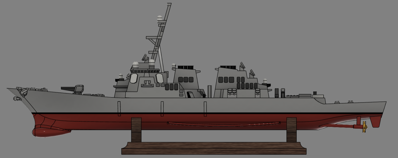Arleigh Burke- Class Guided Missile Destroyer Flight I by DeltaX ...