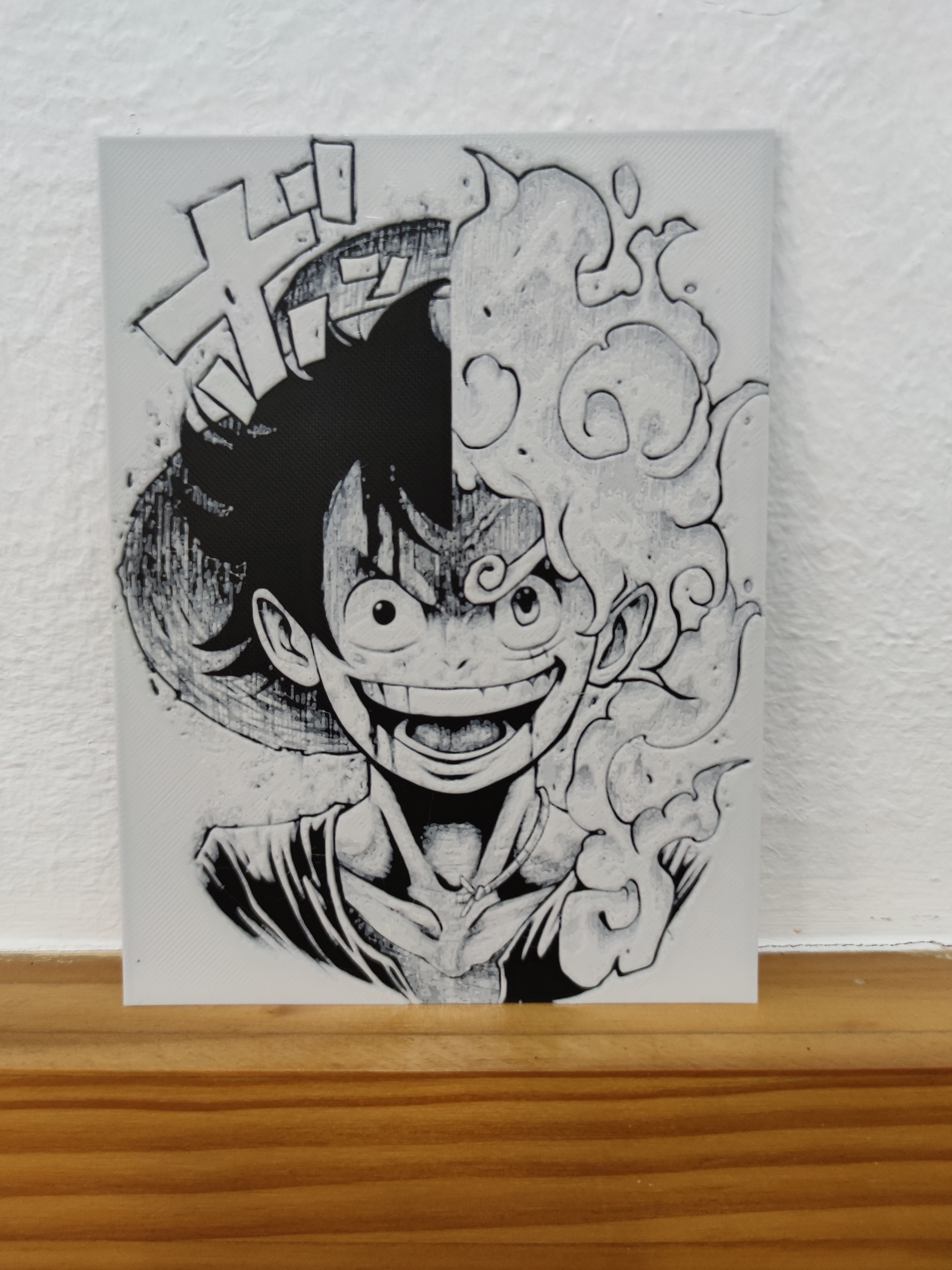 Hueforge Luffy two faces
