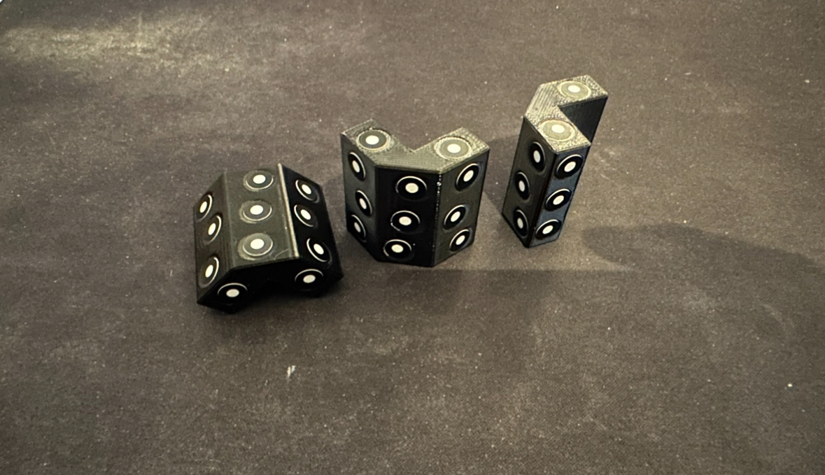 Magnetic edge target markers for 3D Scanning