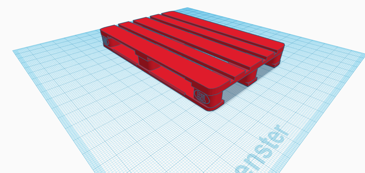 Euro pallet scale 1/10