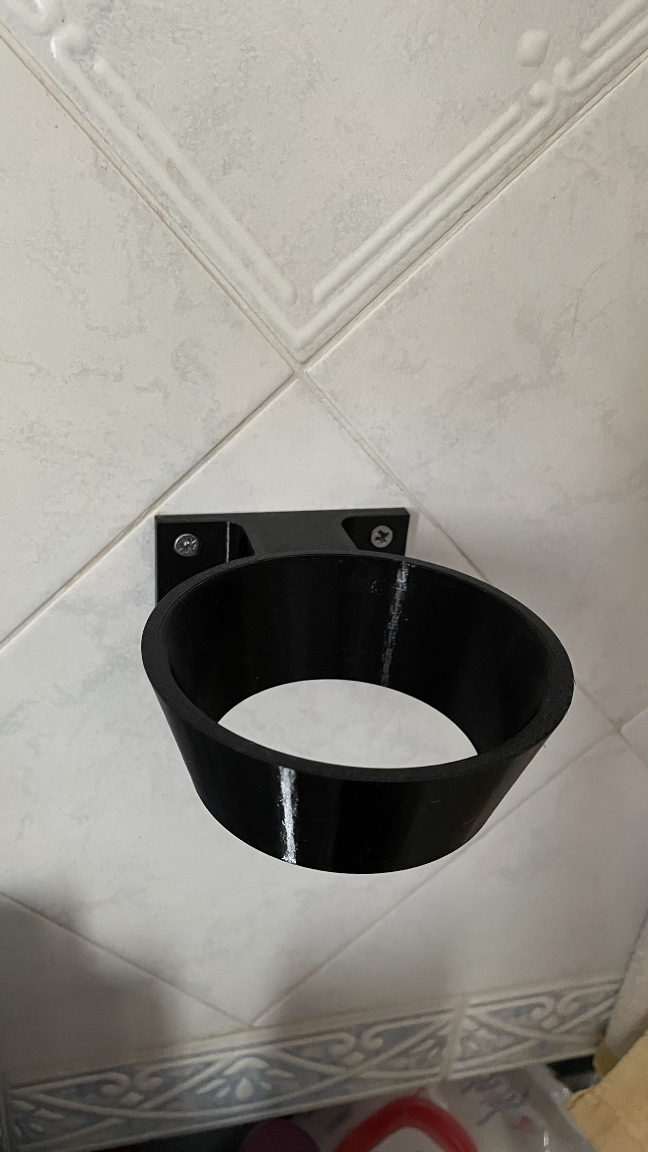 Wall mounted hair dryer