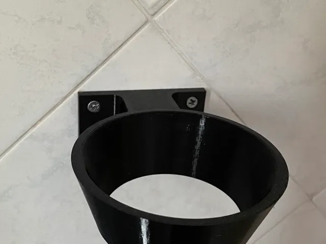 Wall mounted hair dryer