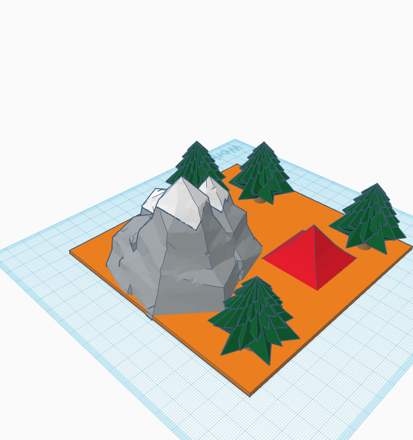 mountain camp site by adav | Download free STL model | Printables.com