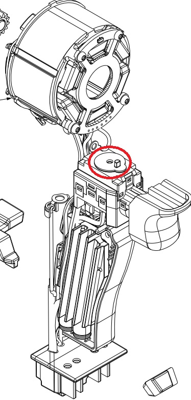 Milwaukee M18 FPD2 Switch pin