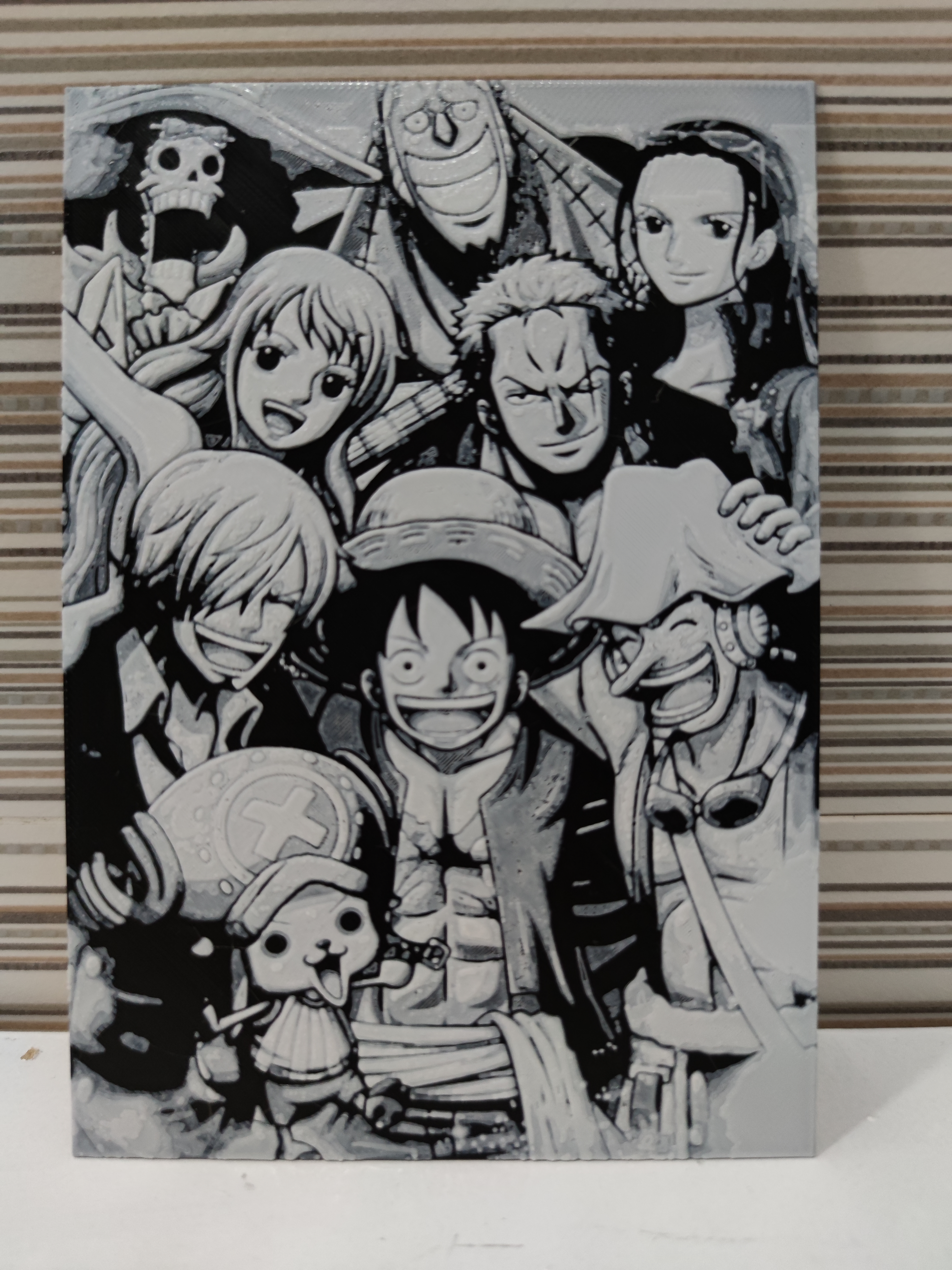 Hueforge Luffy and his friends