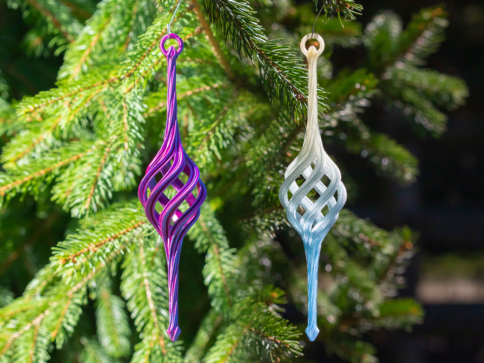Spiral Christmas Stretch Ornament 2024