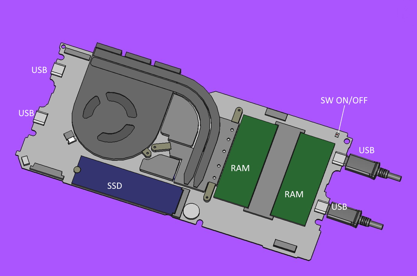 Framework mainboard v2 (with freecad files and step)