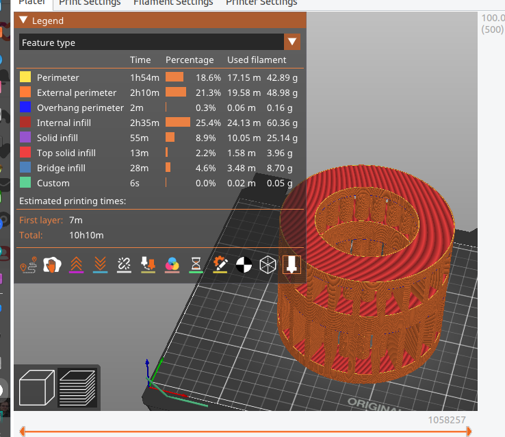 BO Benchmarking slicing time on different machines Object