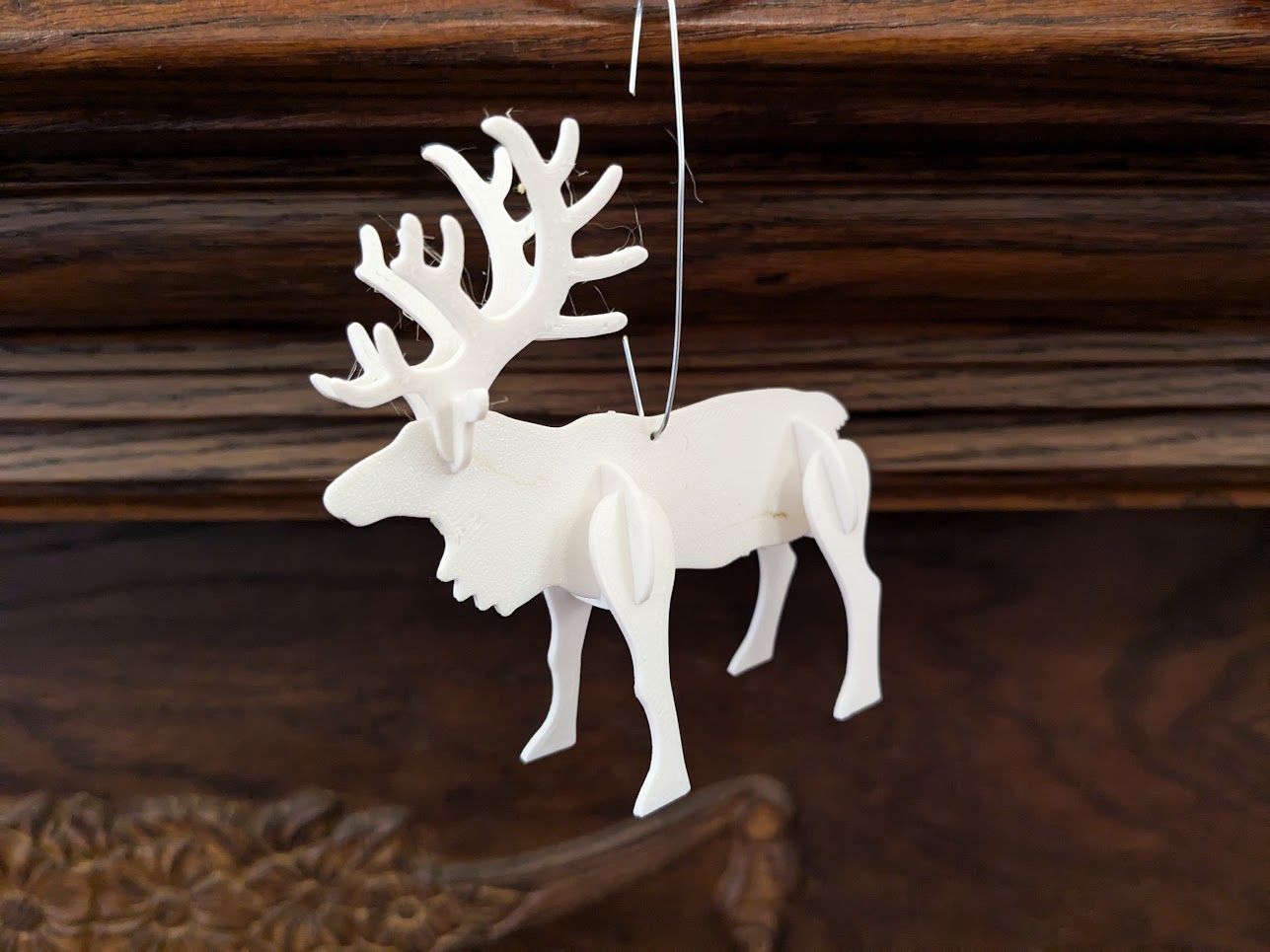 Reindeer Christmas Kit-Card, Easy Breakaway Ornament Edition