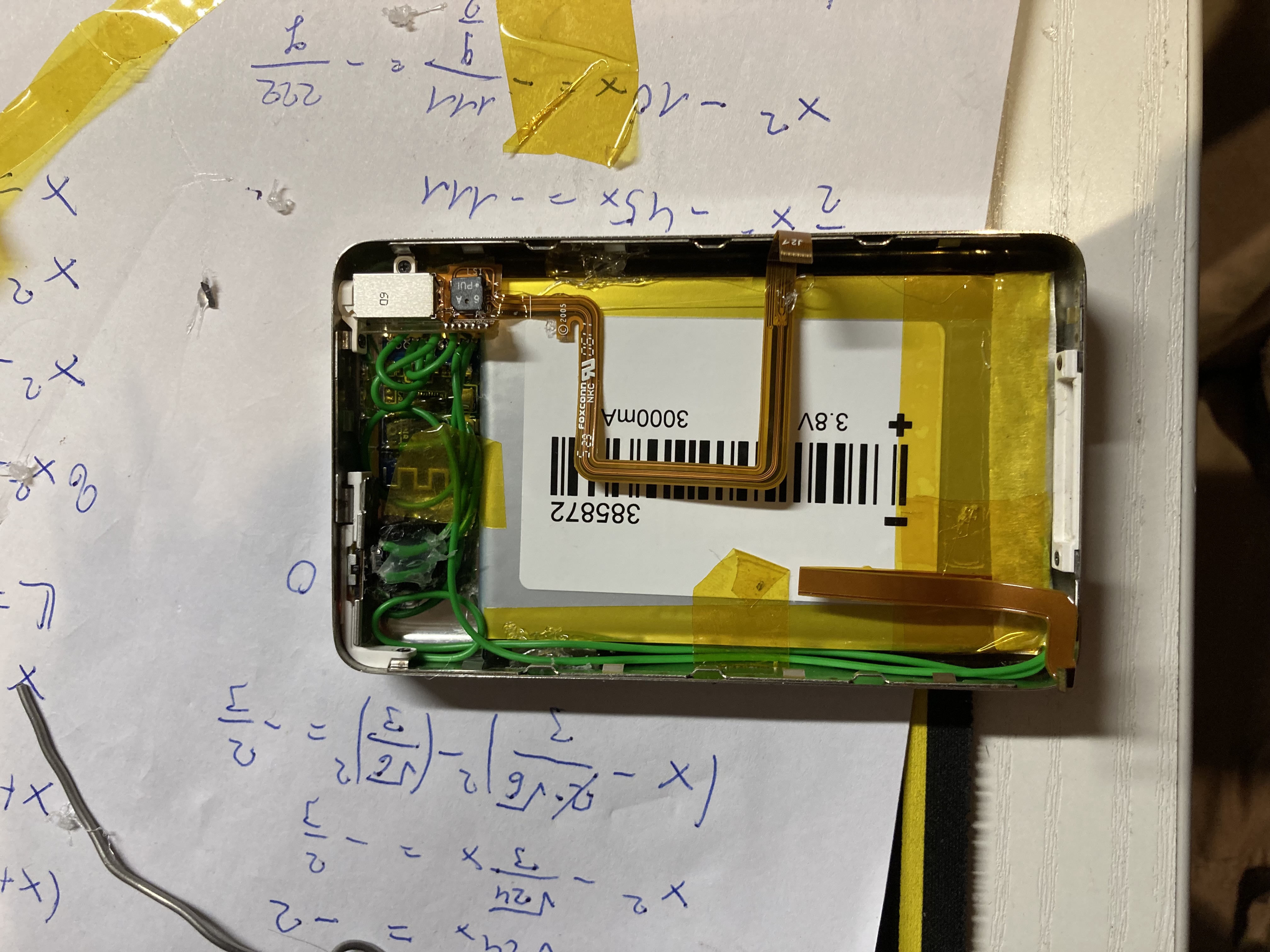 iPod Video 5gen bluetooth mod button mount.