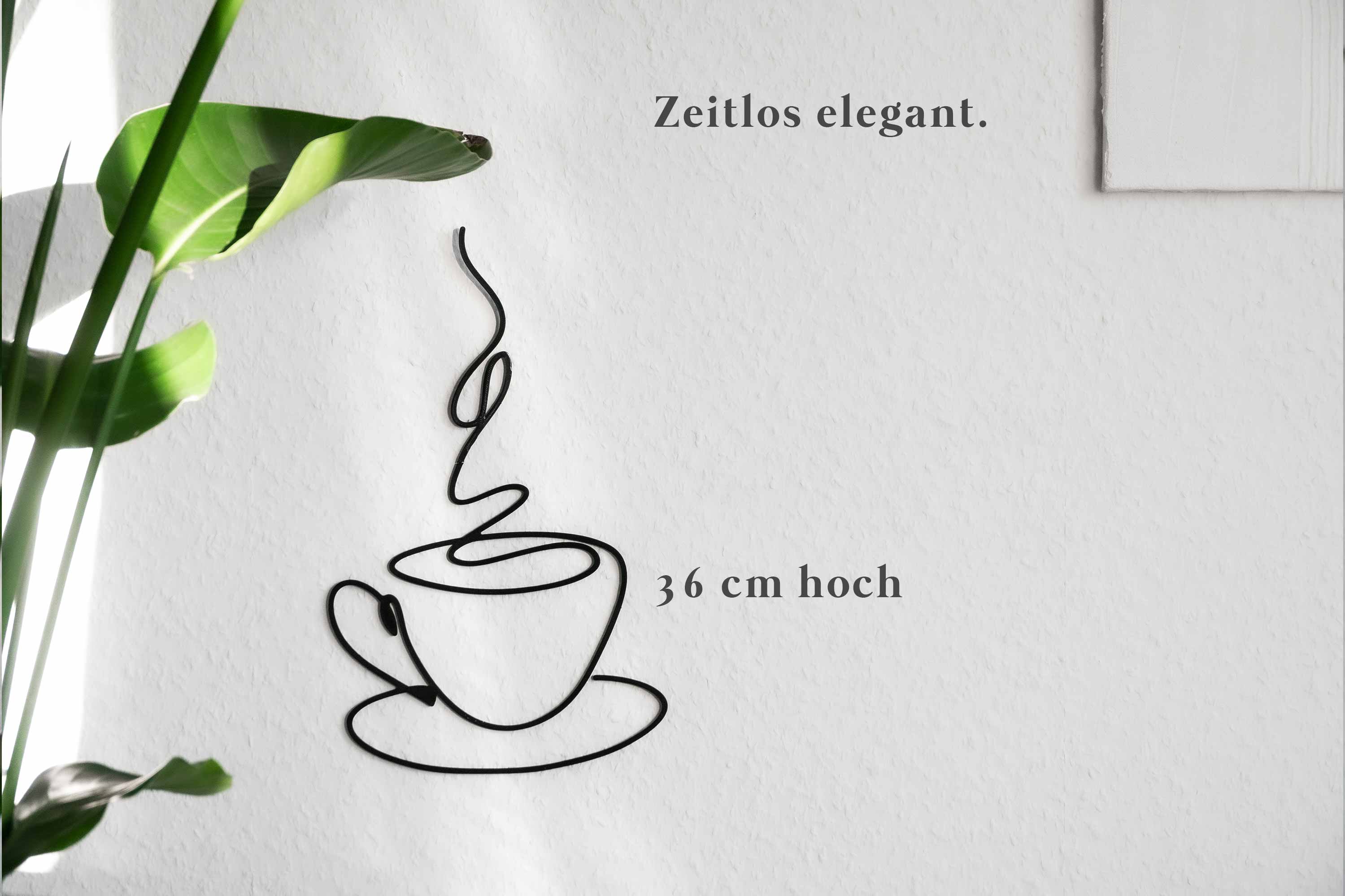 Coffee Cup Wall Art Line Art