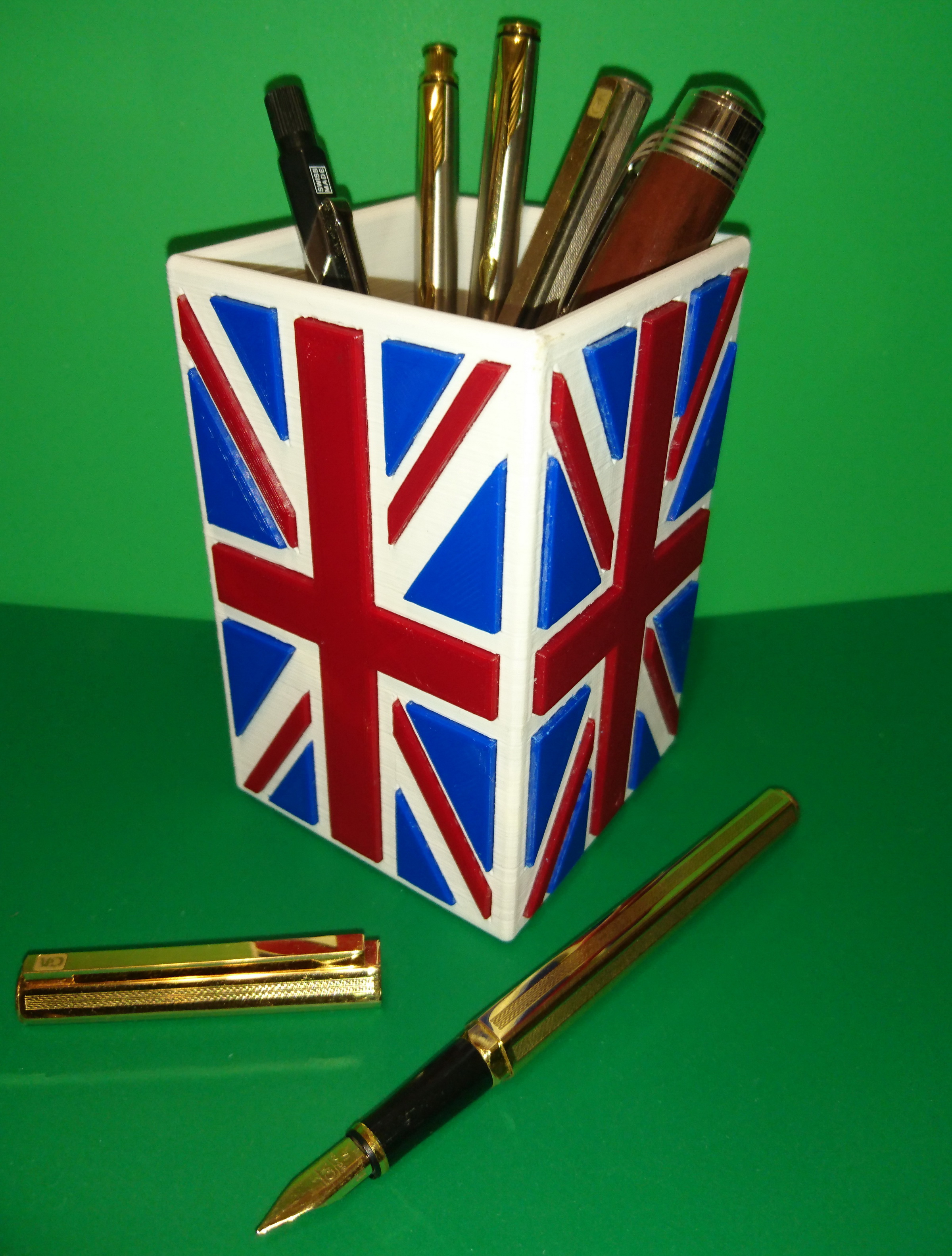 Union Jack GB Flag Pencil Cup