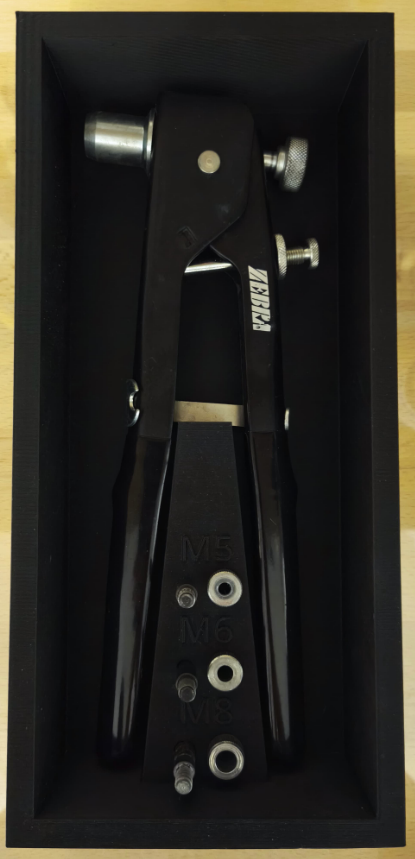 Nietpistole Kiste / Casing Würth Zebra with M5, M6 and M8