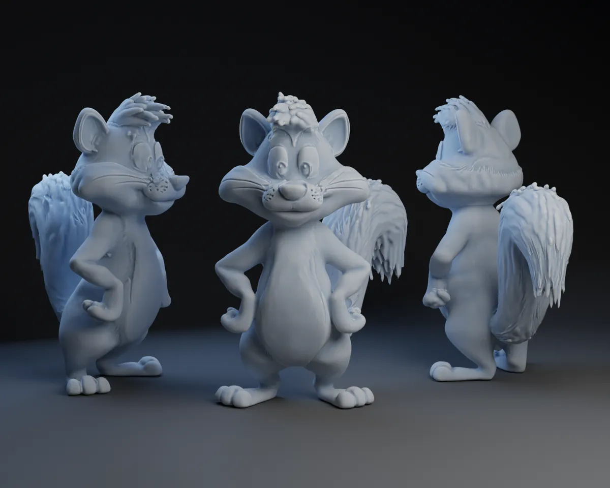 AI Looney Tune Skunk by Peter Farell | Download free STL model ...