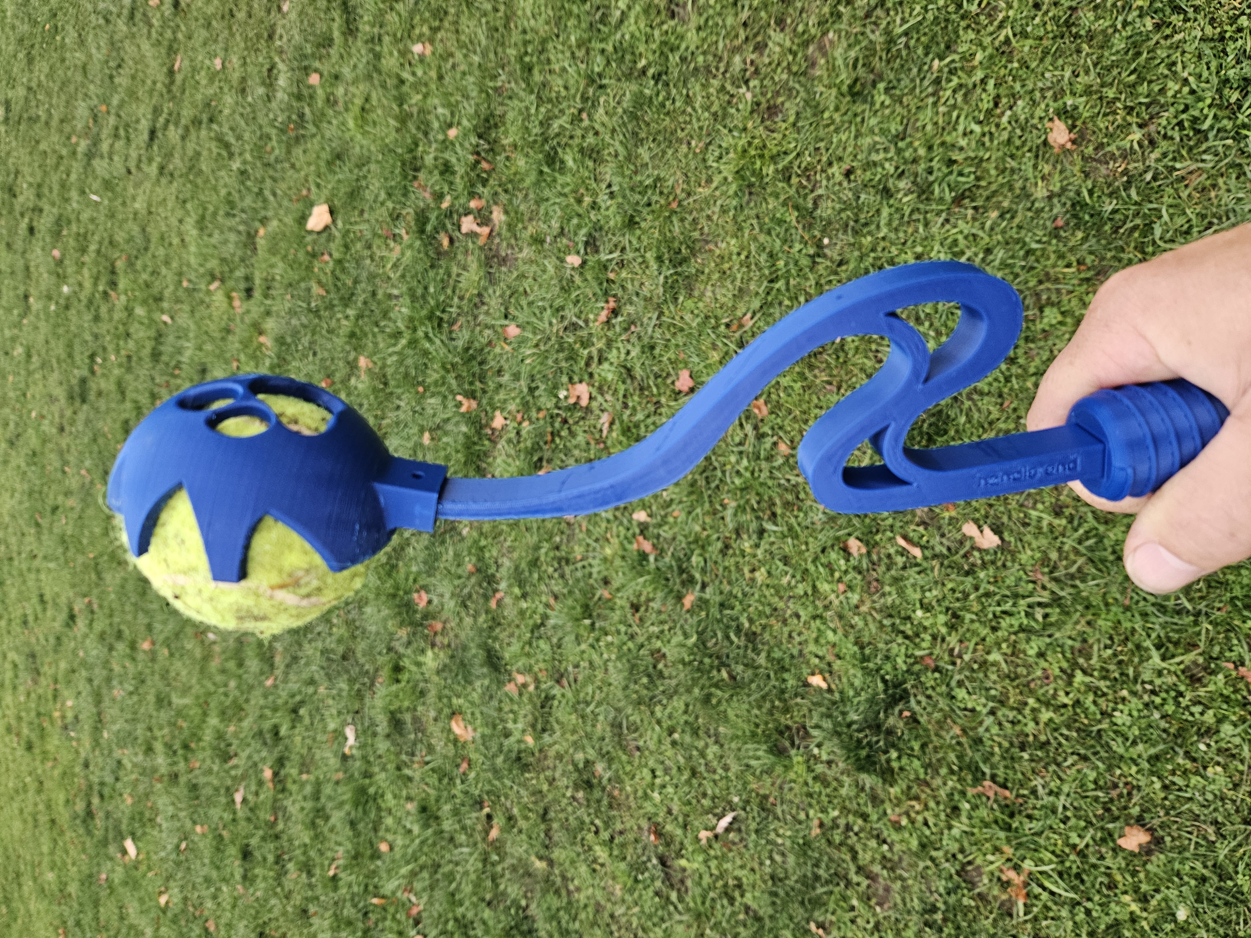 Dog ball launcher, handle and arm with replacement head