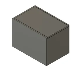 Small Simple Rectangular Box with Lid by Epiales, Download free STL model