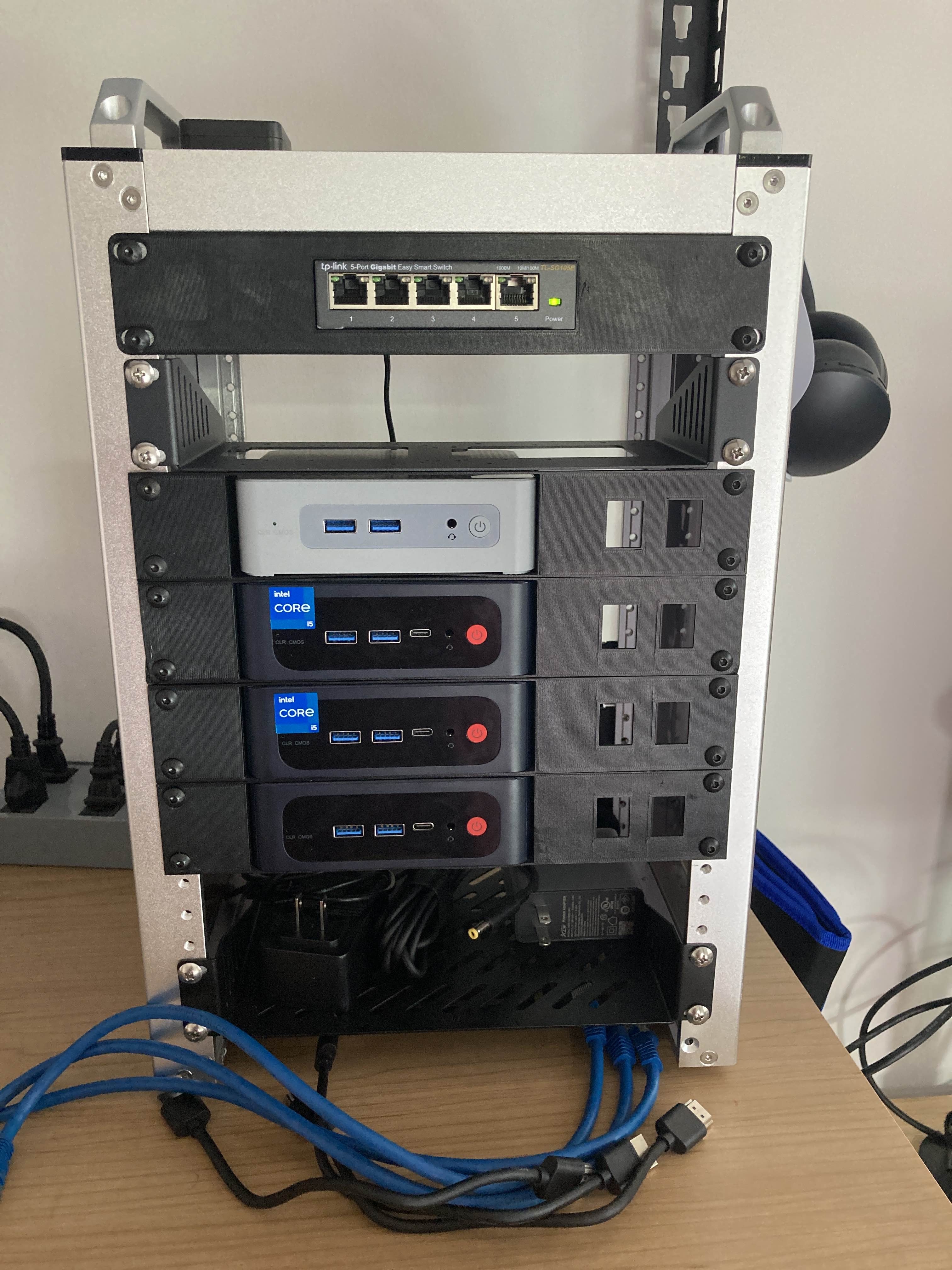 10" rack mount tray for Beelink Sei12 (Parametric)