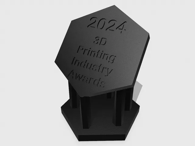 2024 3D Printing Industry Awards Hexagonal Trophy