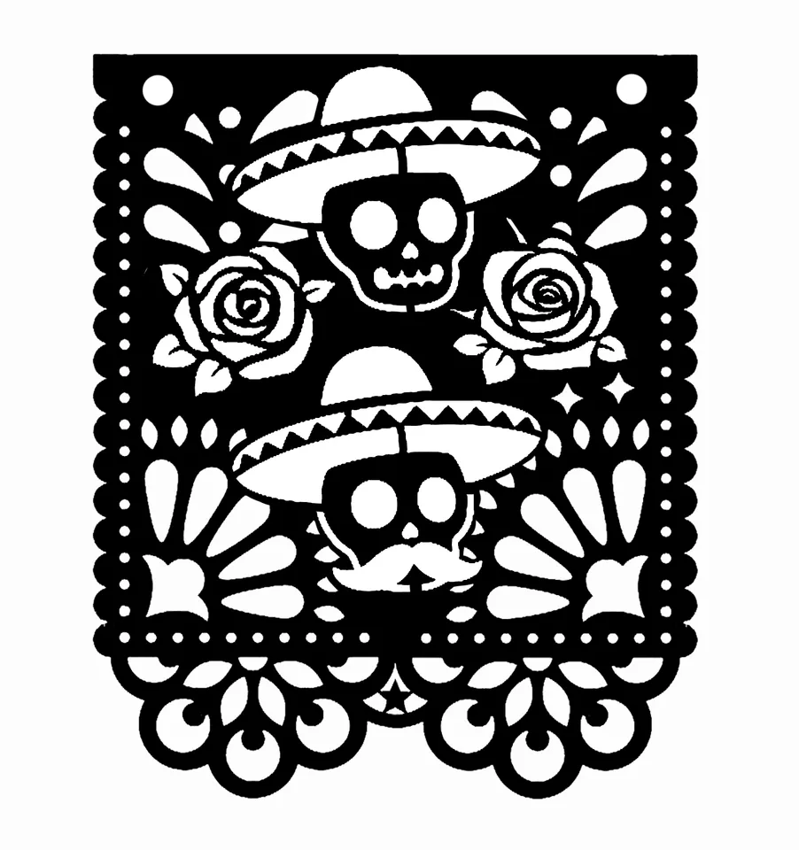 papel picado (templates & designs) for dia de los muertos (day of