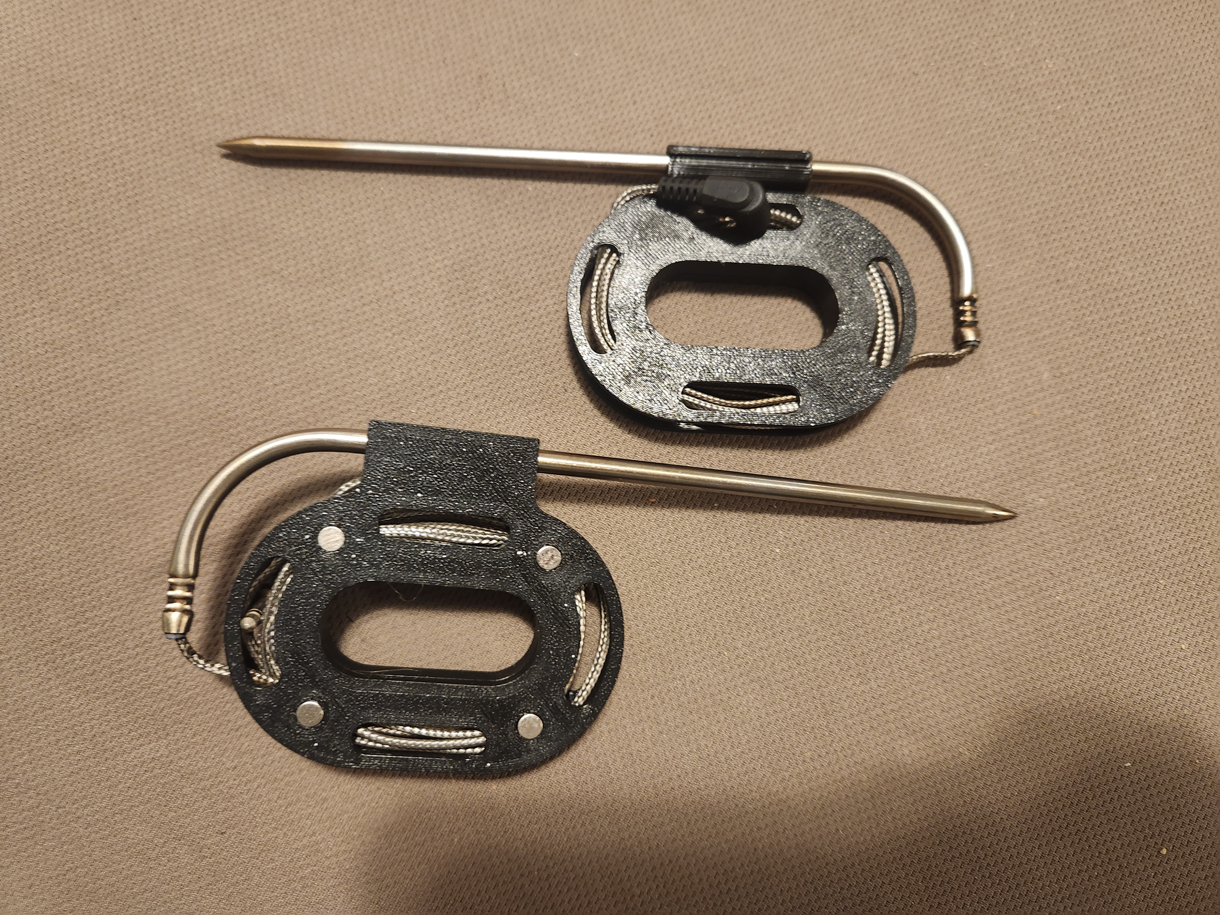 Temperature probe organizer for PitBoss (with magnets)