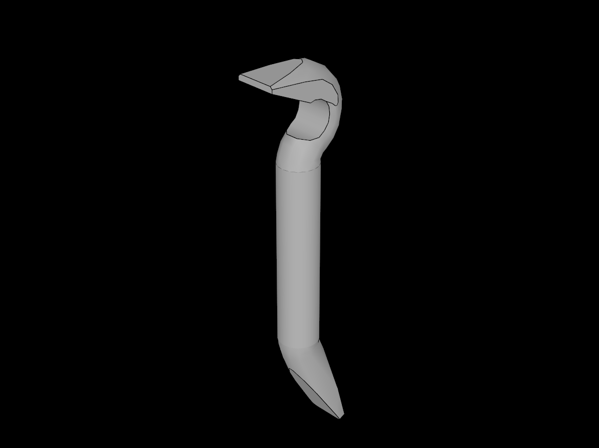 Lego Compatible (92585.dat) Minifig Tool Crowbar