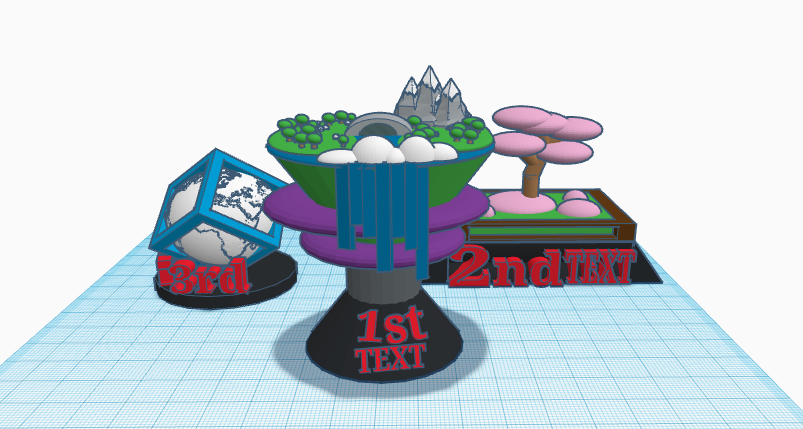 Trophys for the contest(Earth related)