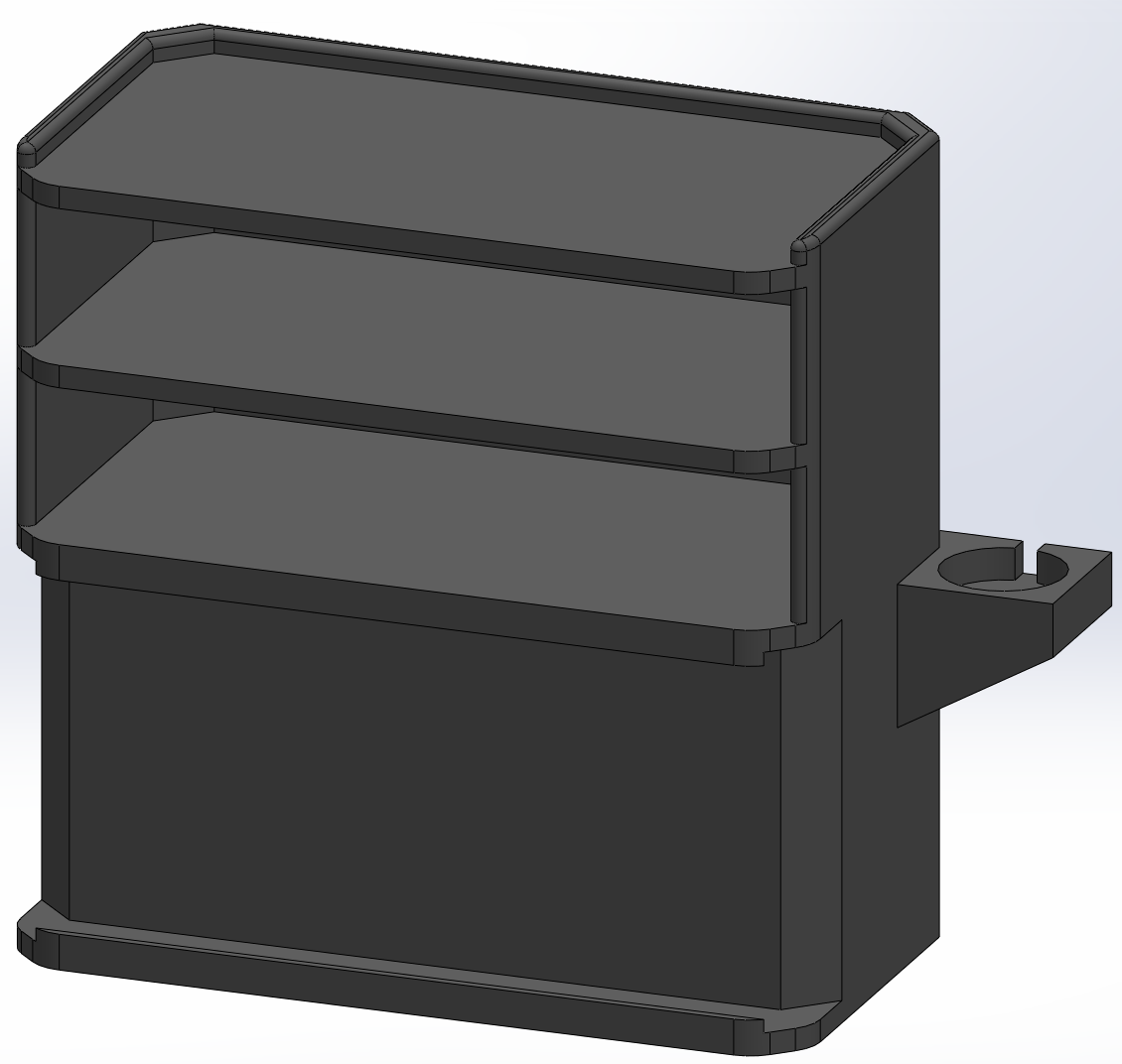 Nightstand Organizer with Phone Holder