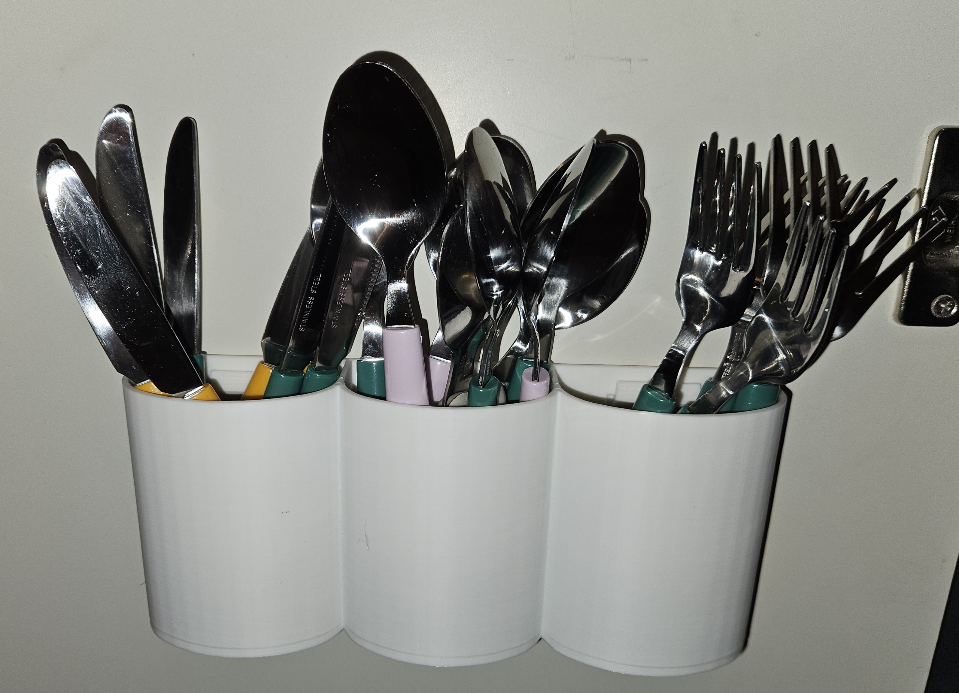 Cuttlery box for inside cabinet door (3 piece)