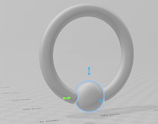 captive bead ring