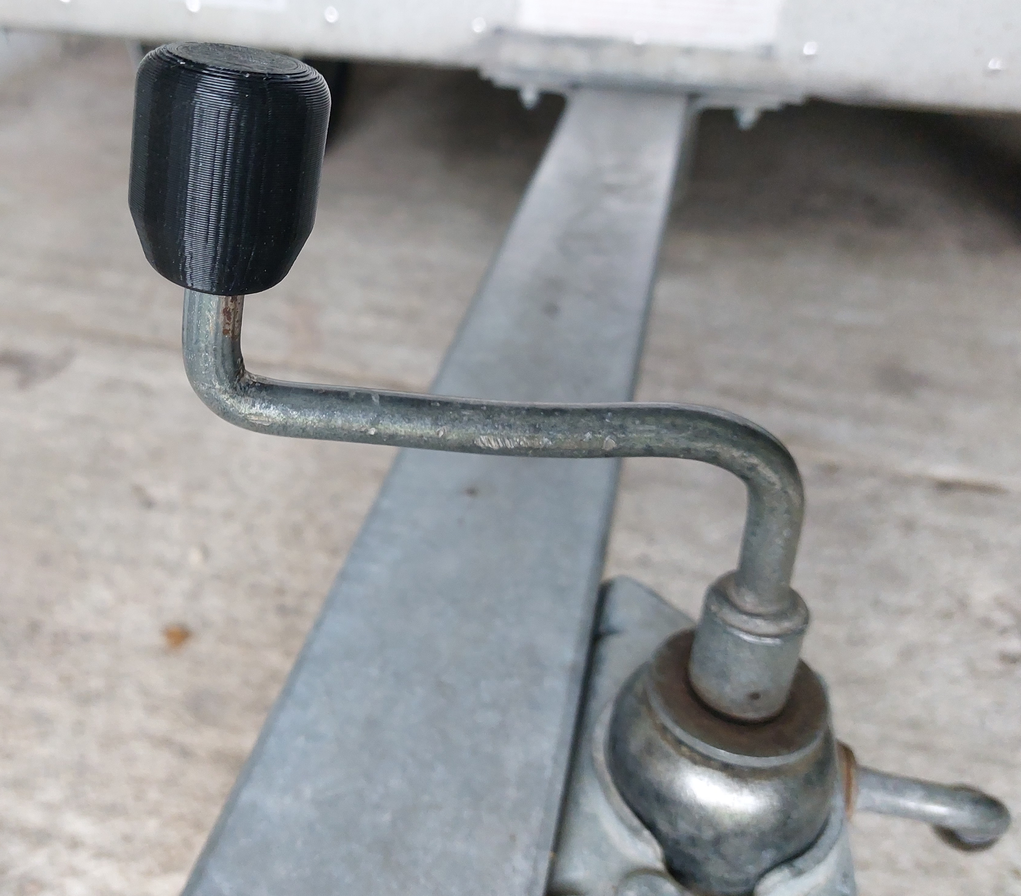 Trailer wheel crank handle protection knob 10mm rod