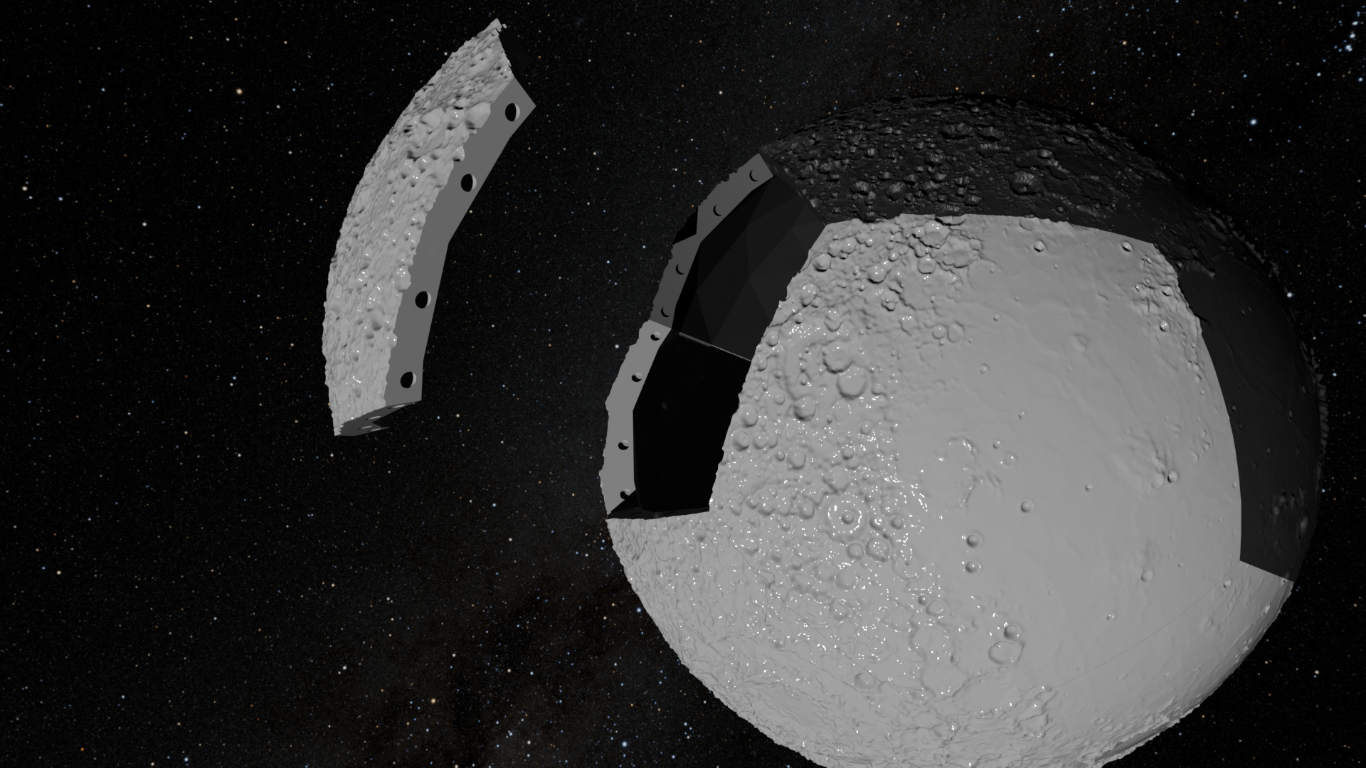 Dodecahedron Magnetic Moon
