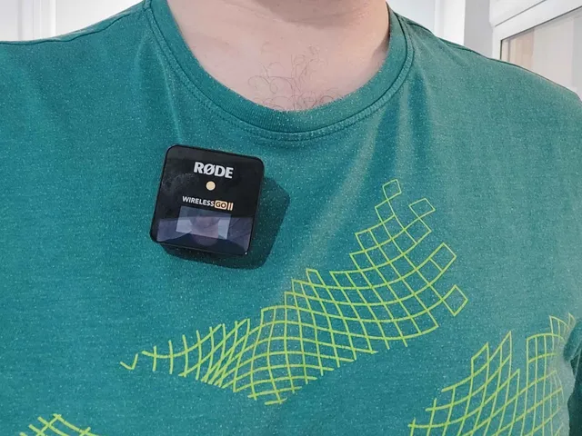 Magnetic Microphone clip (compatible with Rode Wireless Go II)