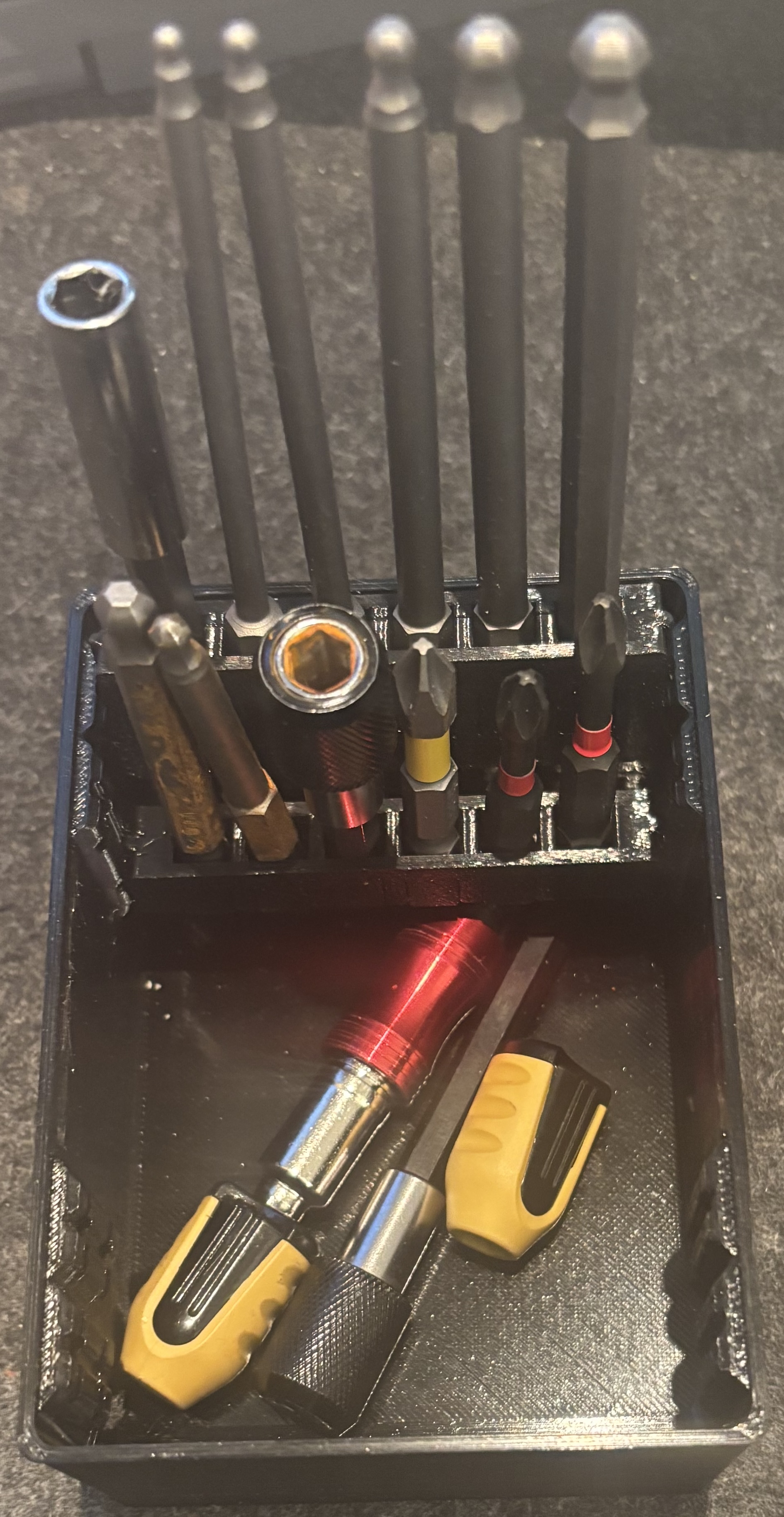 Bit Holder for Harbor Freight Bin