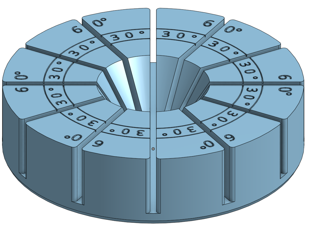 Stained Glass 30° and 60° Jig by RealFakeDoors99 Download free STL