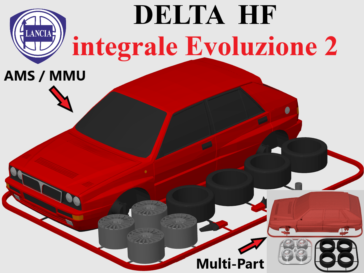 Lancia Delta HF Integrale Evoluzione 2 Kit Card (1:24 scale)