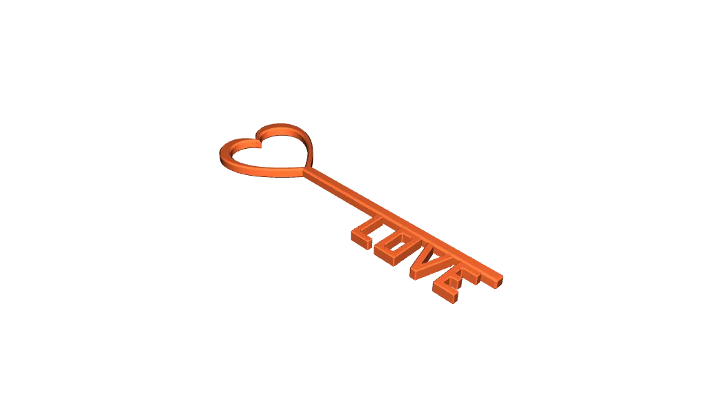 Love Key by Arrakis | Download free STL model | Printables.com