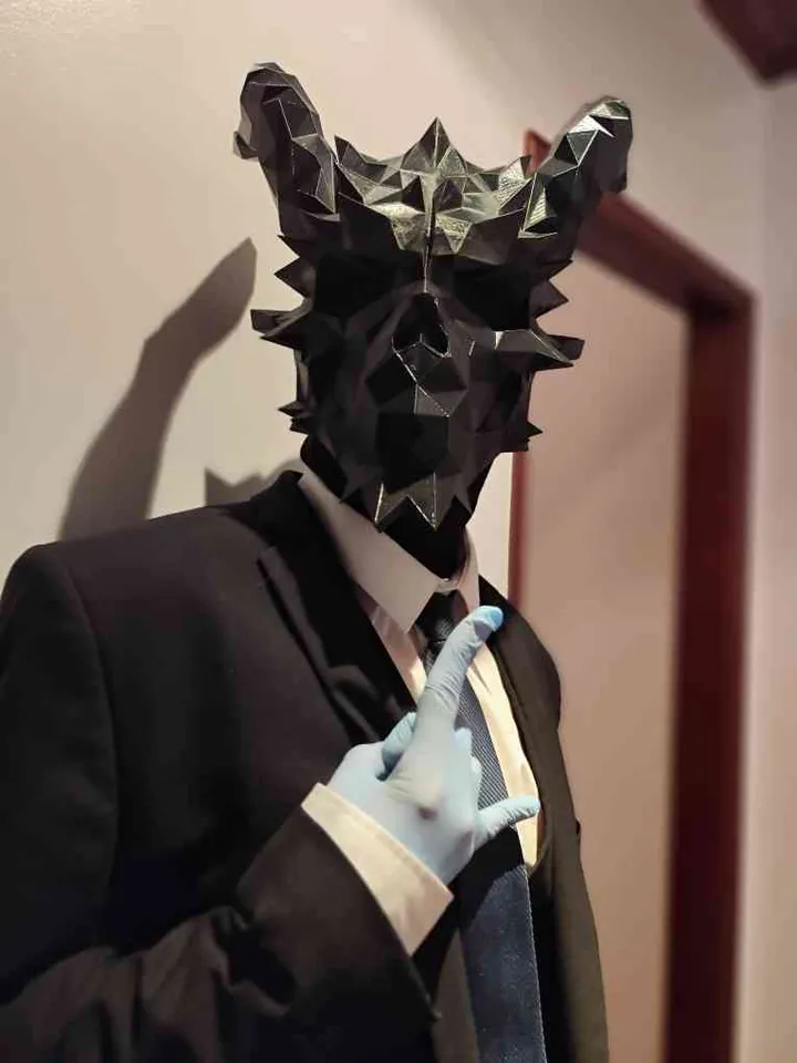 PayDay 2 Death Wish Skull LOW POLY by Hinfy | Download free STL